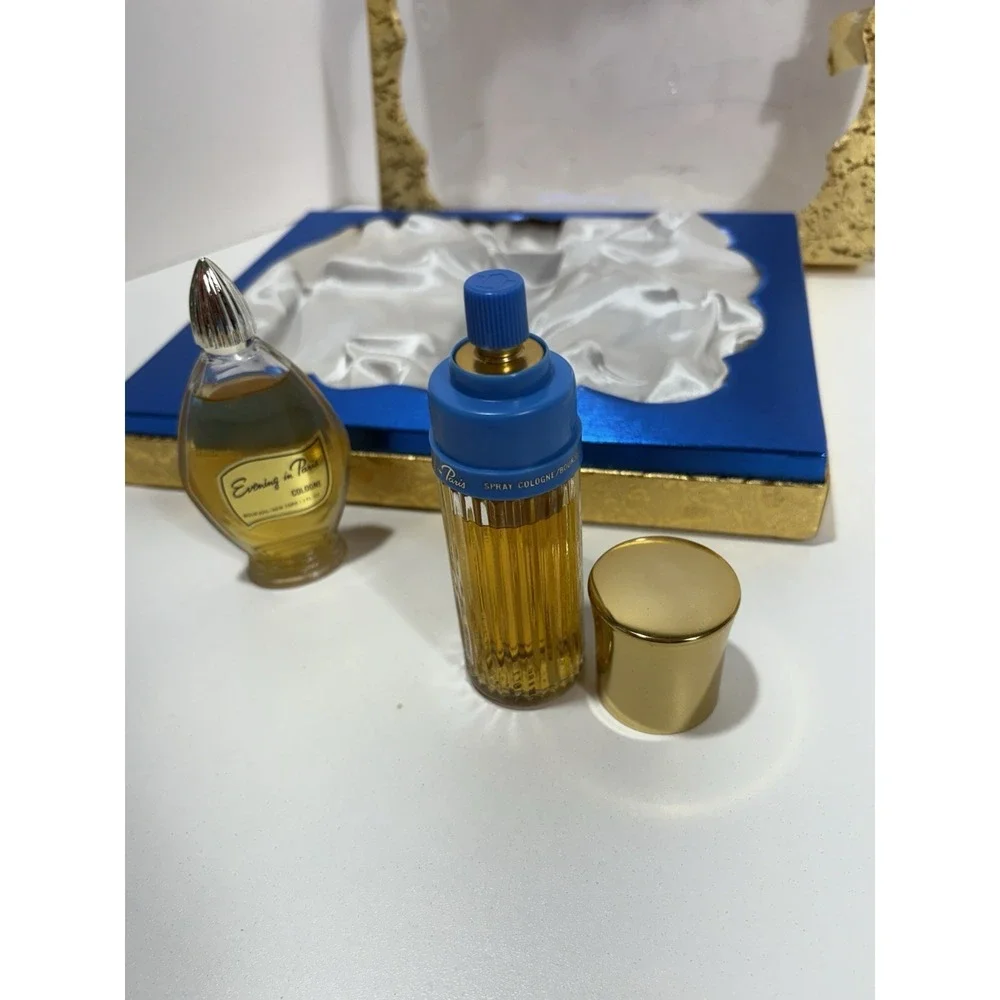 Vintage Evening in‎ Paris Bourjois Set Of 2 Cologne & Spray Perfume In Gift Box